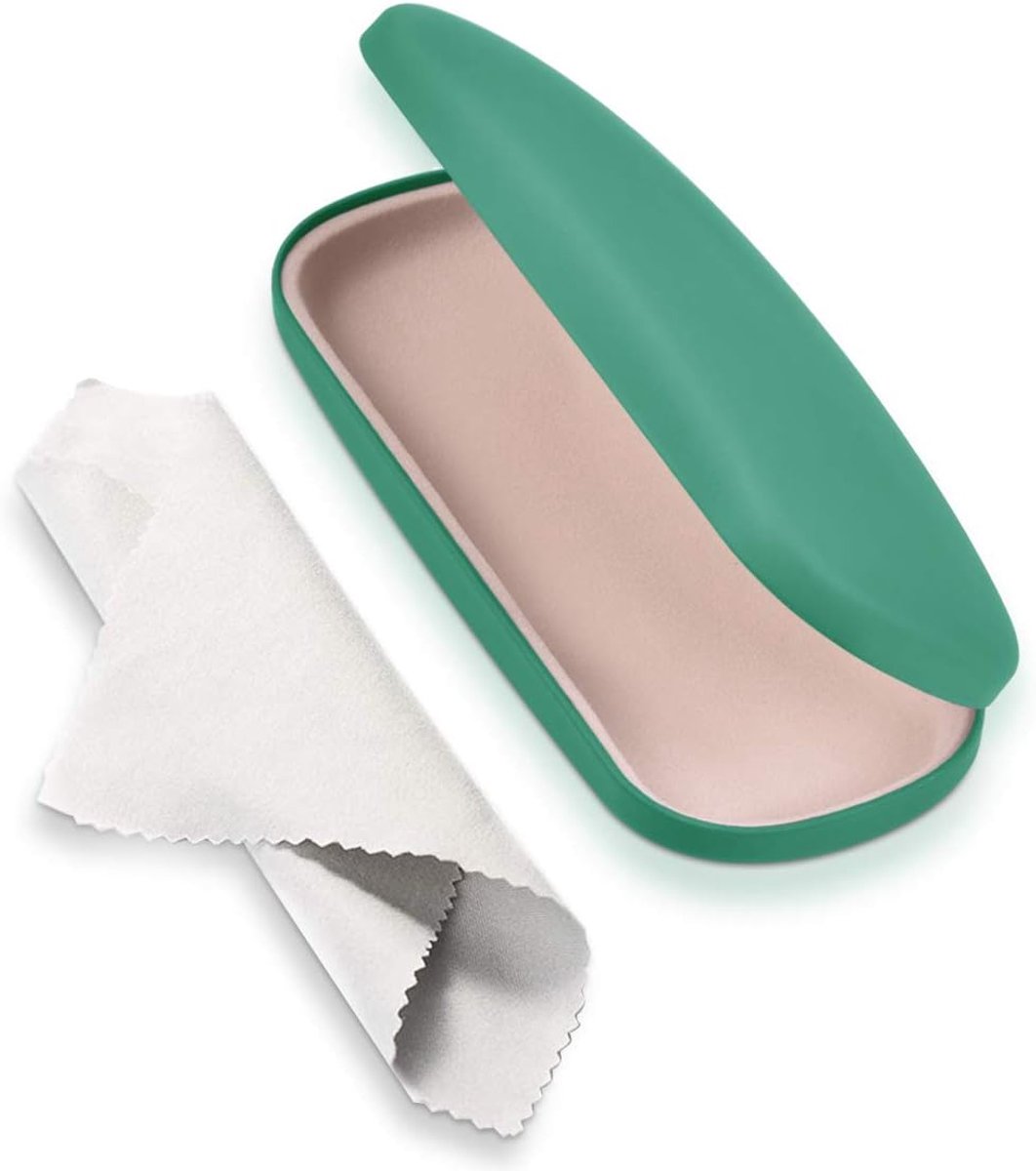 Brilhoes hard - donker groen - universele maat - bescherming voor glazen - ShopVlot