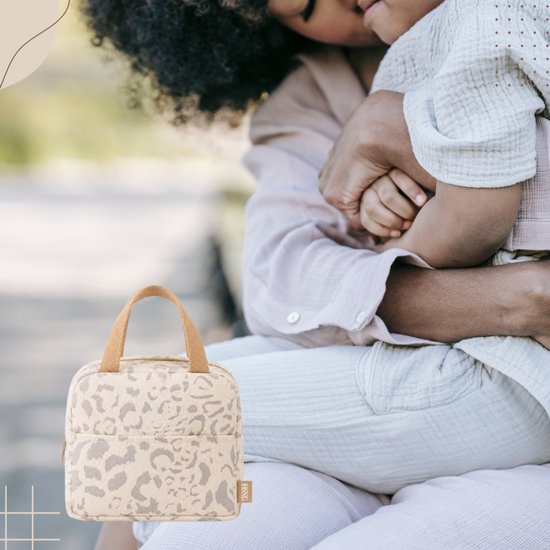 HSNL® Kolftas Panterprint - Geïsoleerde Koeltas voor Borstvoeding, Lunch en Drankjes - Compacte Lunchtas - Geschikt voor Babyflessen van hsnl — afbeelding 3