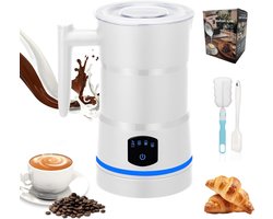 Melkschuimer - Opschuimer - Dranken Bereiden - 4-in-1 Functies - 430 ml - Wit