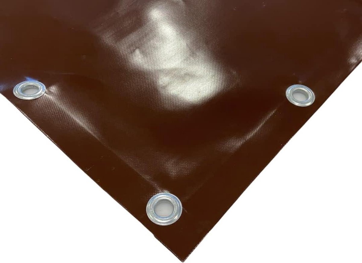 PVC Zeil - Afdekzeil - Buiten Beschermen - Waterdicht - 3x4 Meter - Bruin