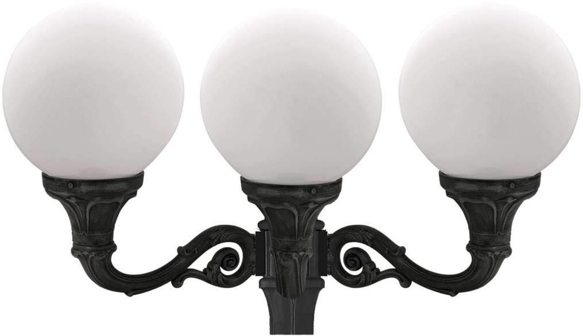 SnelShoppen - Cristher City Indura GLOBO Lantaarn met 3 E27 Lampen, Zwart, Tuinverlichting voor Buiten, Feestdecoratie, Modern Design