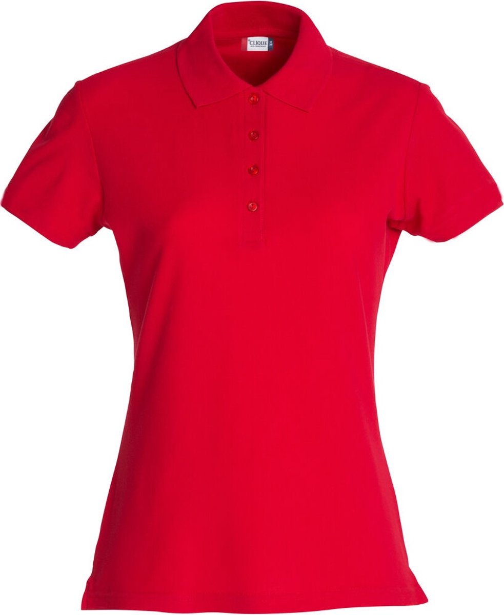 Clique Basic Polo Women 028231 - Rood - XS