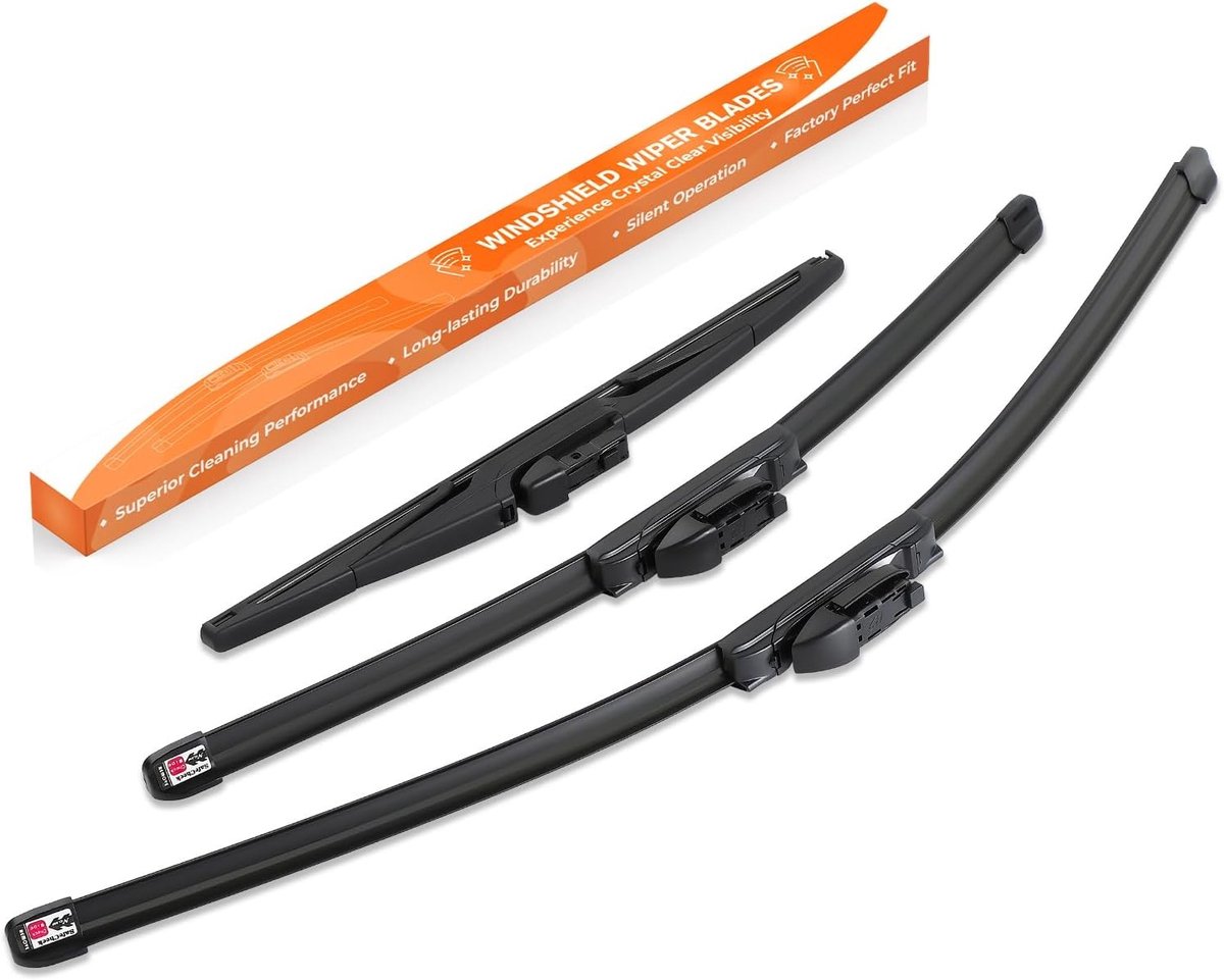 Wissers voor VW T-ROC Type A11 (2017) - Set van 3, voorruit en achterruit, 650 mm/475 mm/325 mm