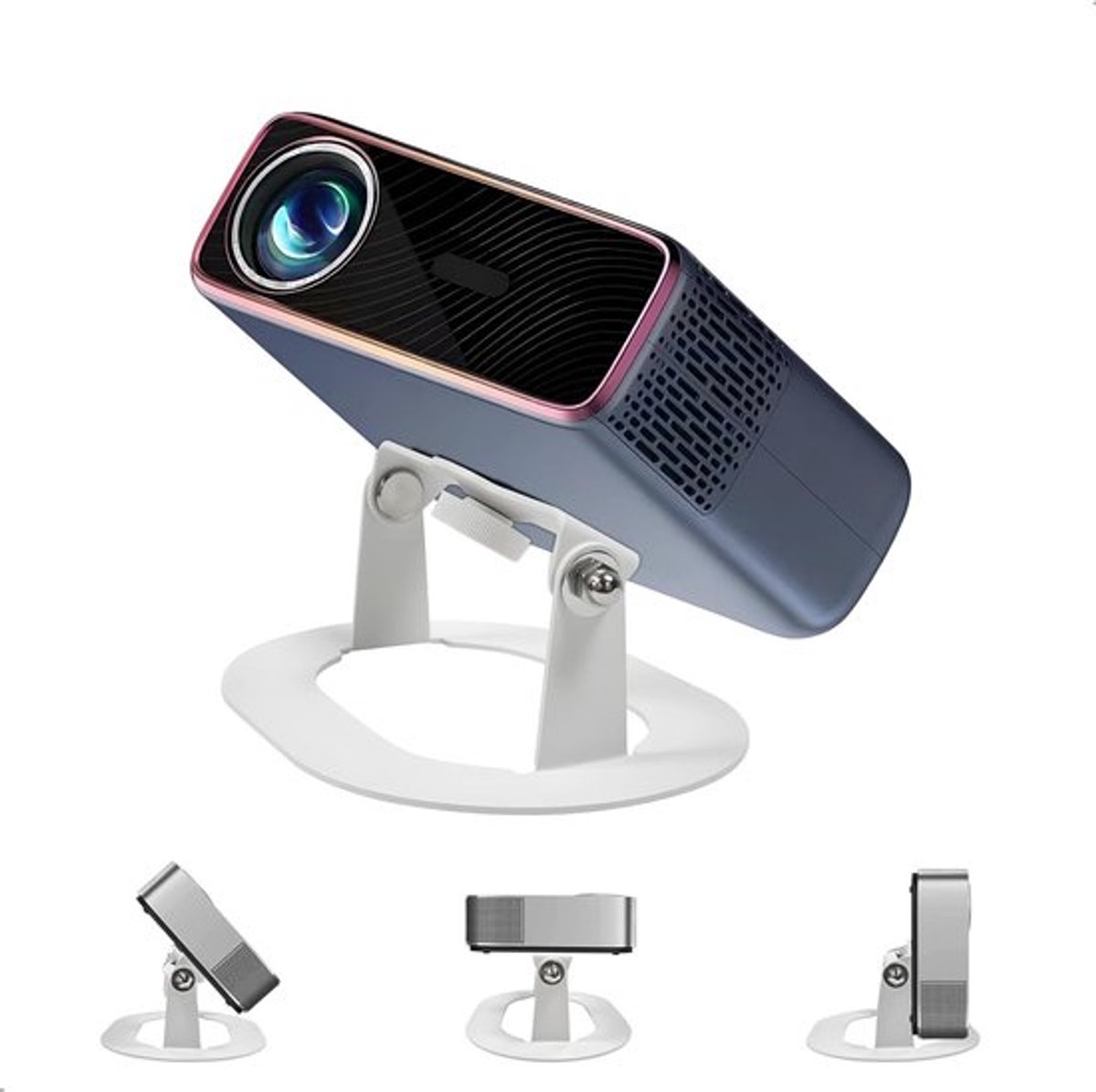 Verstelbare Projectorhouder voor Video Projectoren, Universele Stand met 1/4 Inch Schroefdraad, Ideaal voor Tafels en Optimale Projectiehoek