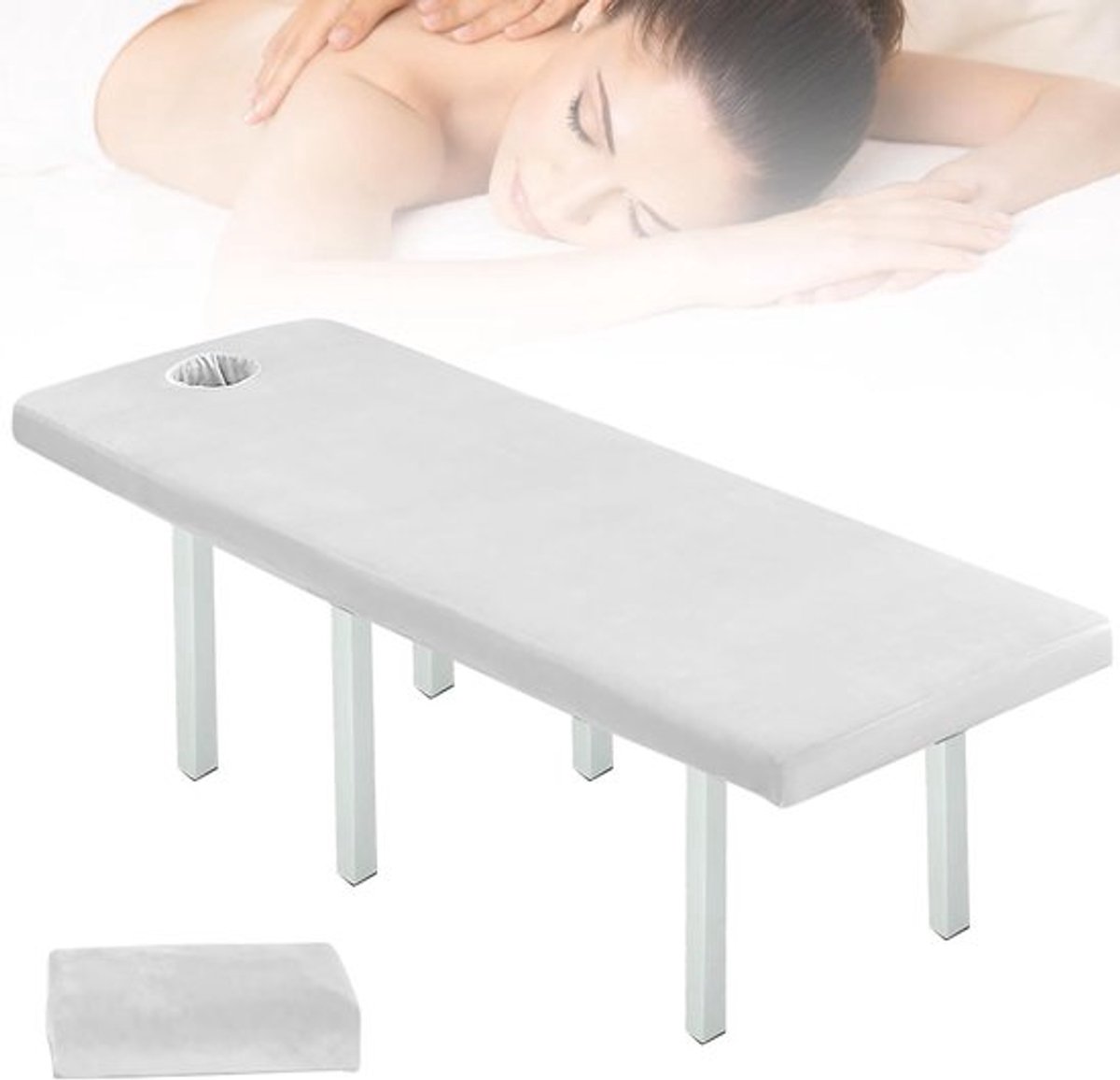 Massage Stoel Beschermhoes, 80 x 190 cm, Waterdicht en Wasbaar, Elastische Hoes voor Cosmetische Tafels, Spa en Therapie Banken, Ideaal voor Schoonheidssalons en Wellnesscentra
