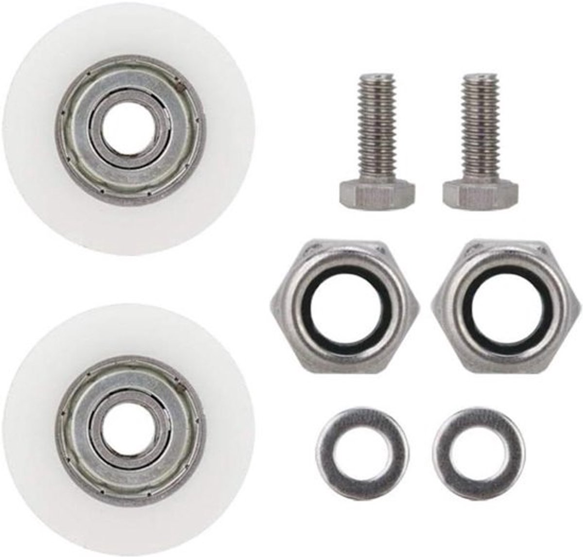Douche Deur Wiel Vervanging Kit - 30mm - Glas Douche Deur Rollen - Montage Set