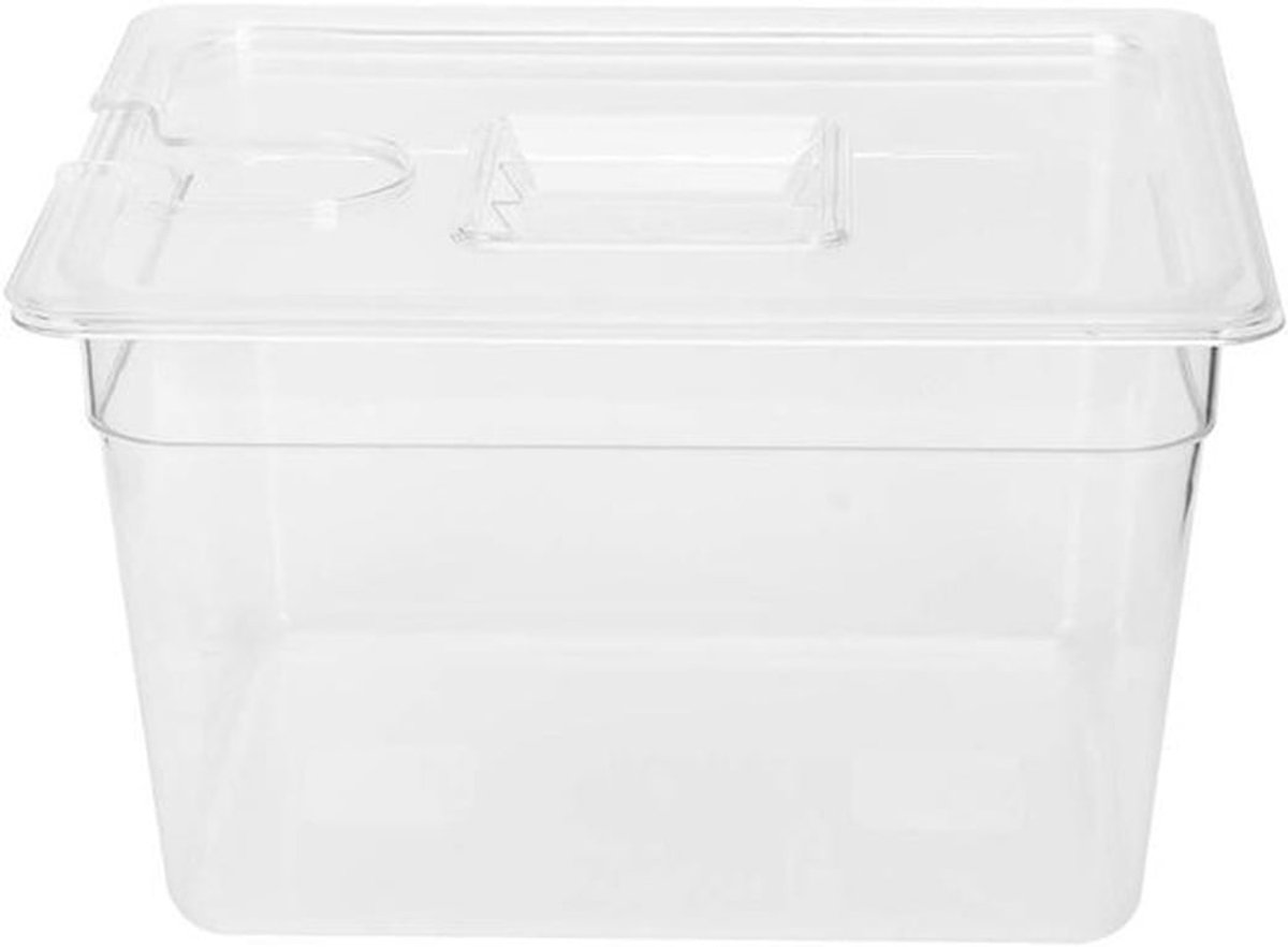 Opvouwbare Sous Vide-container 11 Liter met Deksel Food Grade Compatibel Vide-fornuizen Wa