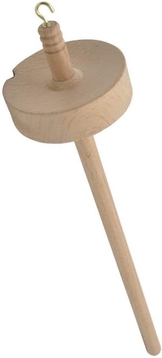 Houten Spindel Top Klopper voor Beginners - Ideaal voor DIY Spin- en Naaiwerk, Handgemaakt Gereedschap