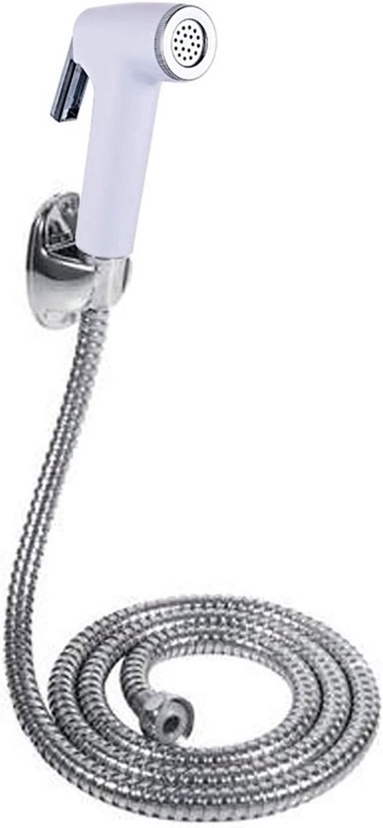 Handdouche Sprinkler Set met Slang en Beugel voor Dierenwassen en Badkamerreiniging - Wit, Ideaal voor Hygiëne en Comfort