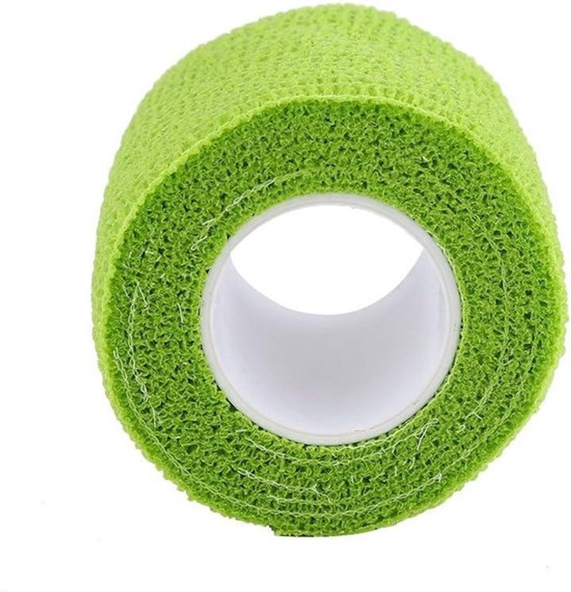 Set van 5 zelfklevende bandages voor enkelverstuikingen - waterdichte hechtende rol - stretch atletische tape voor zwelling - groen.