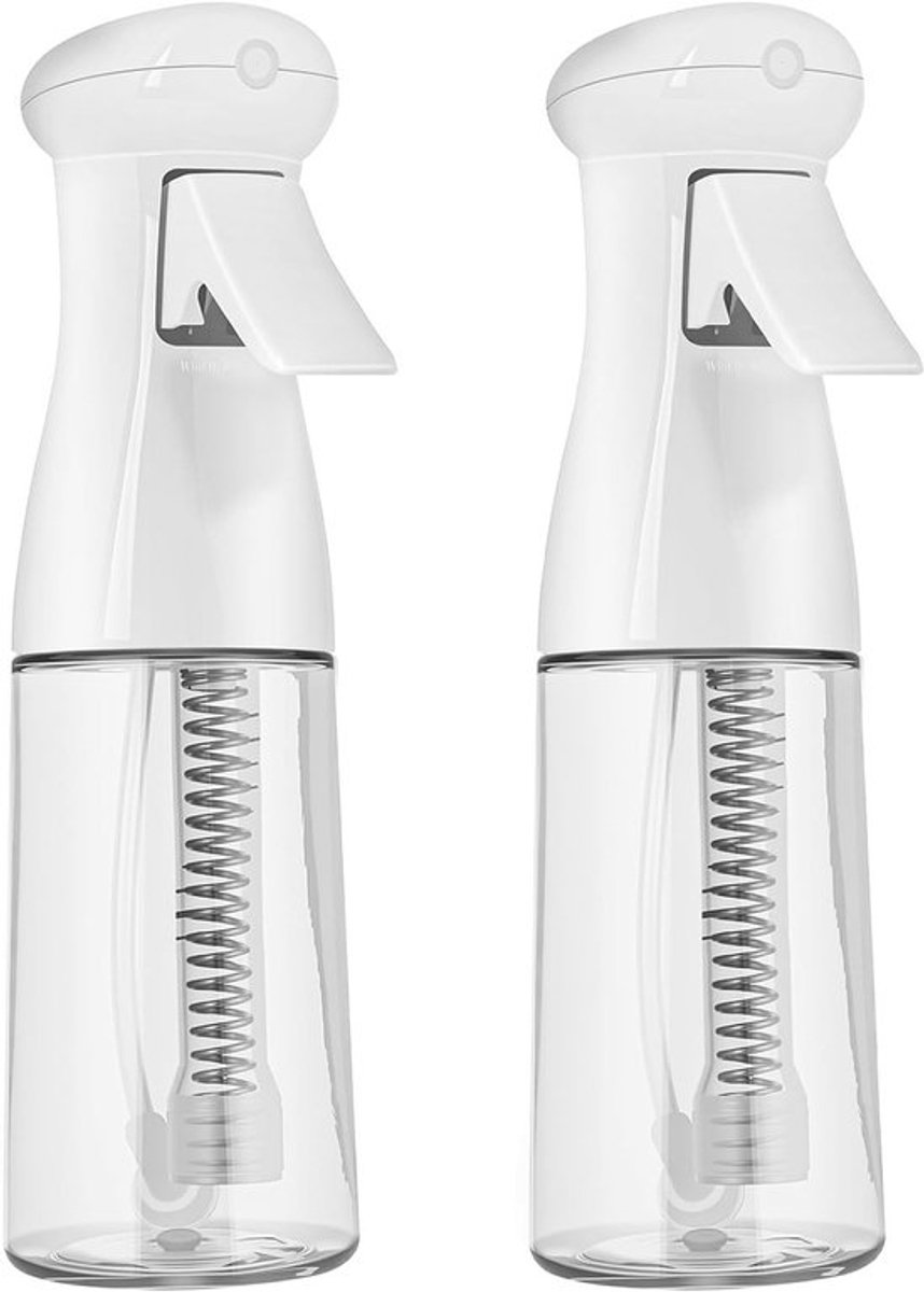 Ultrafijn sprayfles 200 ml - 2-pack, ideaal voor planten, haarverzorging en schoonmaken met een fijne nevel