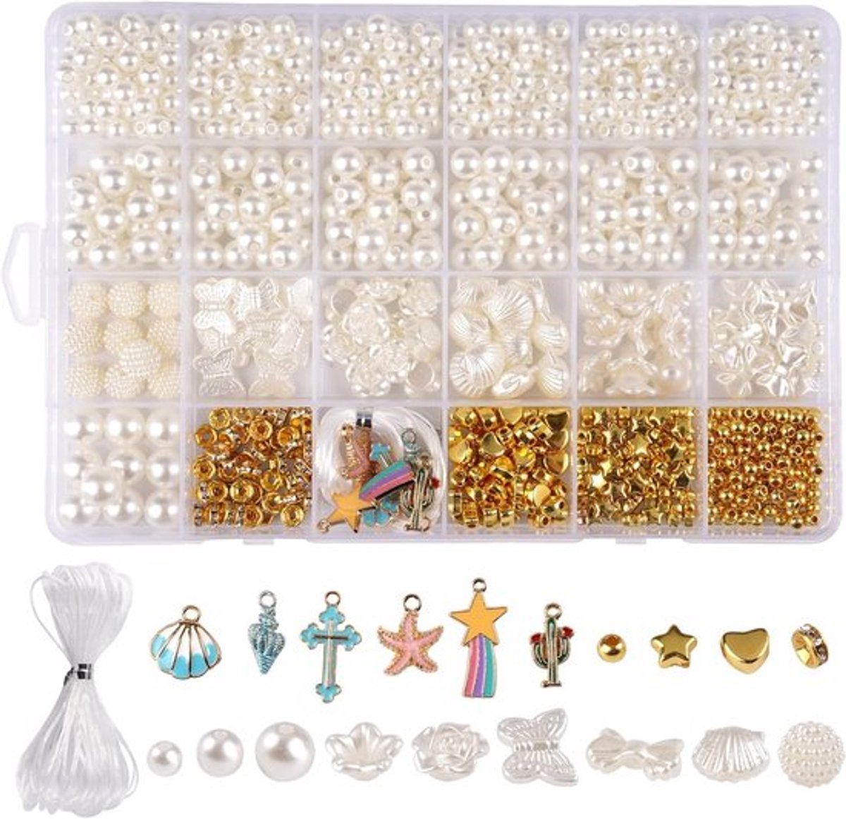 Kralen voor Armbanden en Sieraden, DIY Armband Maken, Bead Set voor Creatieve Kralenprojecten en Kettingen voor Volwassenen