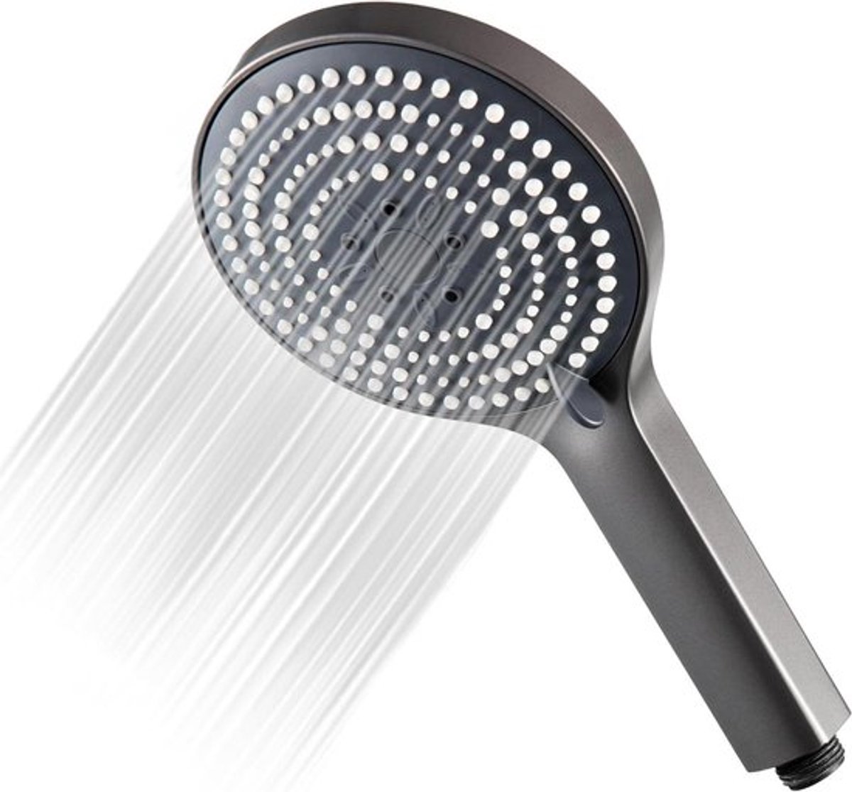Grote Douchekop 6 Straalsoorten Waterbesparend Voor Baden XXL Ø130 mm Zwart Chroom Moderne Douche-ervaring