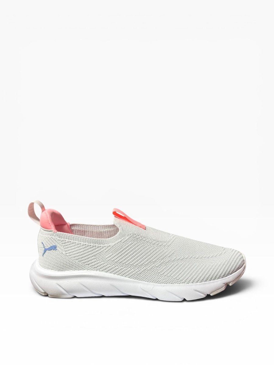 Puma Softride Flex Slip On Knit Sneakers Dames Grijs