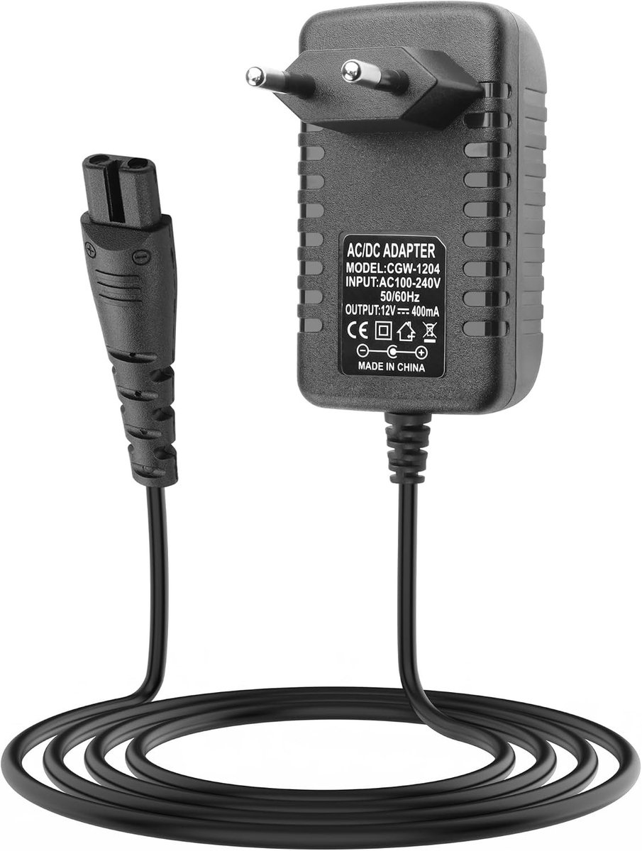 Oplaadbare 12V 0.4A Voeding voor Remington Scheerapparaten - Compatibel met F5-5800, F5800, F5790, R5150, R6130, R-6150, MS2-390, MS3-2700 en R9100 - Elektrische Scheerapparaat Oplaadkabel