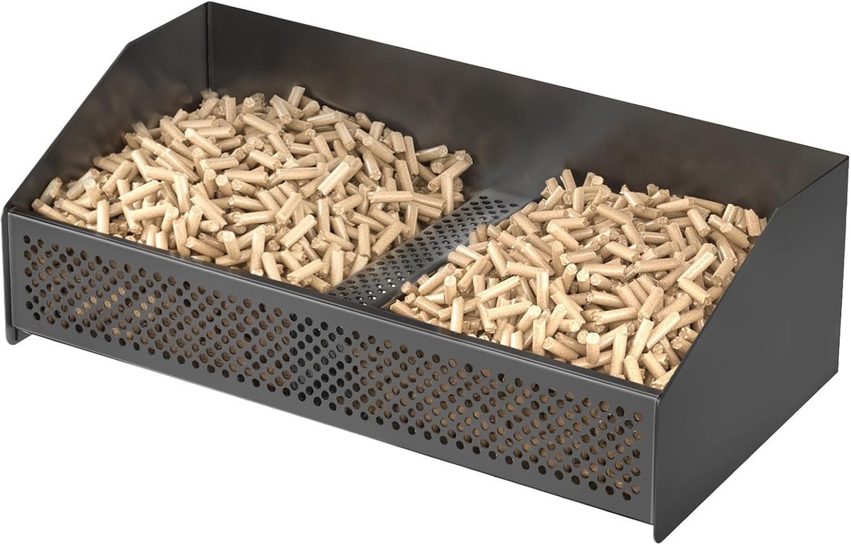Pelletmand voor Haarden en Kachels, 50 x 25 x 17 cm, Ideaal voor Houtpellets en Kolen