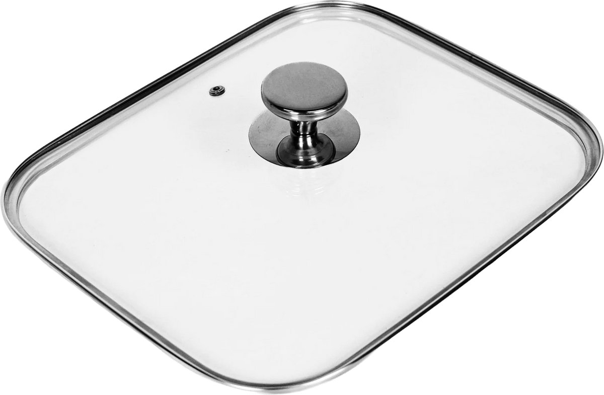 Herman den Blijker – Deksel voor Braadslede – 32 × 26,5 × 5,5 cm – Voor Hybrid Braadslede – Warmte & Sappen Vasthouden
