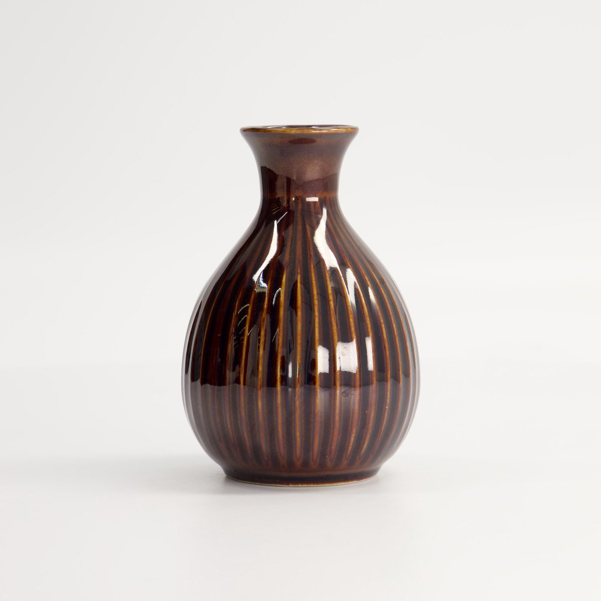 Tokyo Design Studio - Sake Fles - Ameyu Brown - Bruin - 250 ml - 8 x 12 cm