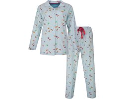 Tenderness Dames Pyjama - Doorknoop - Lichtblauw - Maat M