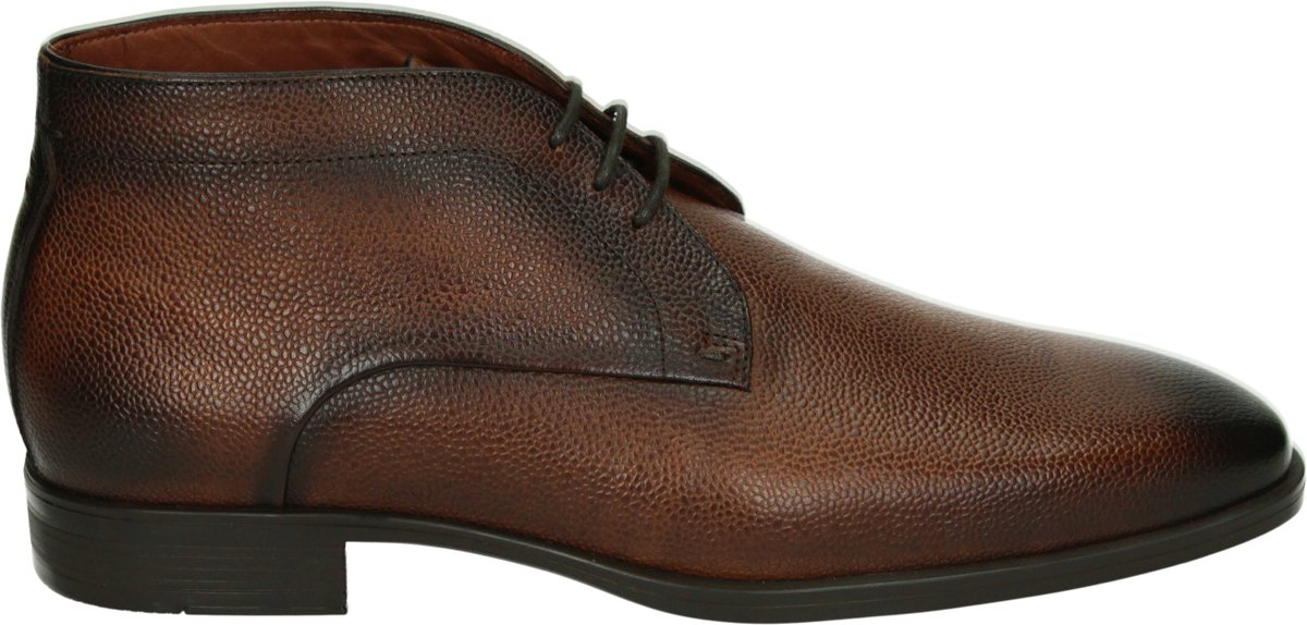 Greve - 3541.03-XF - Nette herenschoenenBusiness half-hoog - Kleur: Cognac - Maat: 44