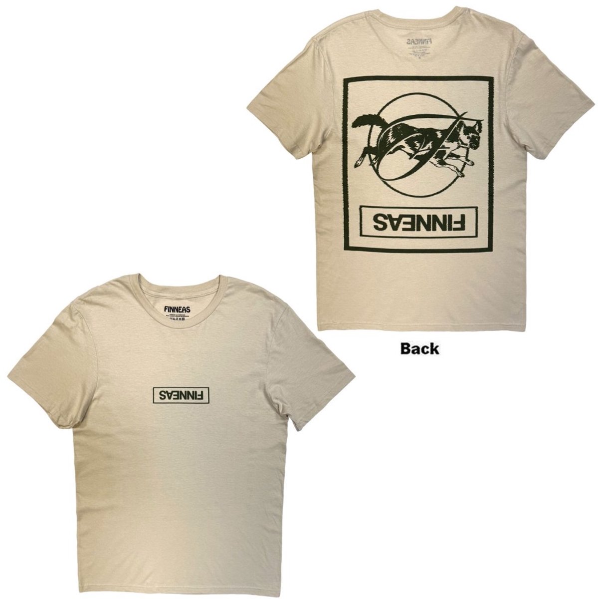 Finneas - Dog F&B Heren Tshirt - XL - Creme