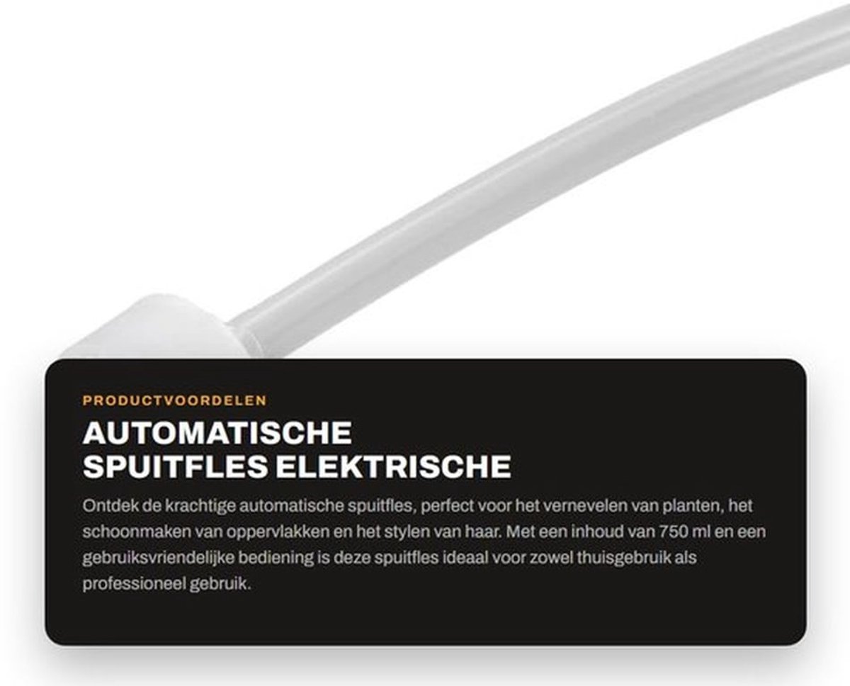 Automatische Spuitfles - Elektrische Vernevelaar - 750 ml - USB Oplaadbare Spuit - Plantenverzorging - Huishoudelijke Schoonmaak