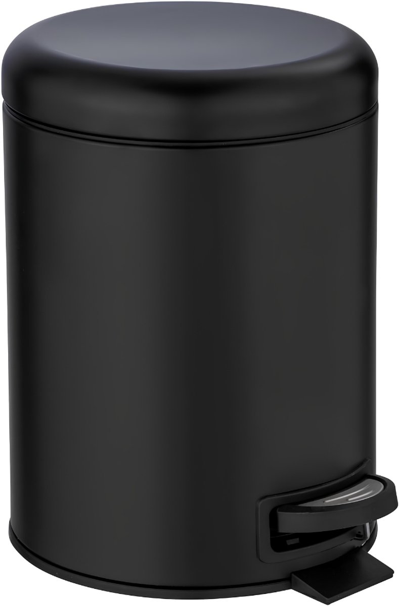 KIRA® Prullenbak - Afvalbak - Prullenmand - Trash Can - Zwart - 21cm x 28cm x 24cm
