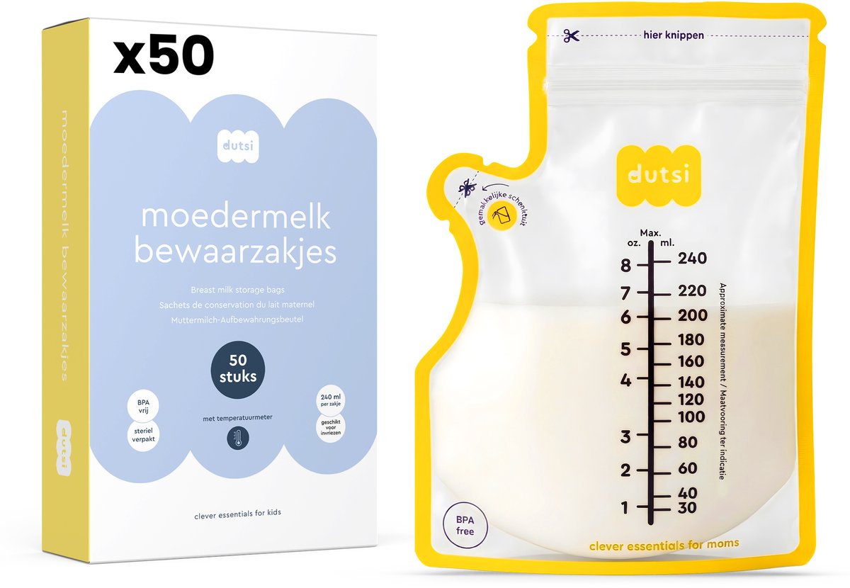 Dutsi - Moedermelk Bewaarzakjes - 50 Pack