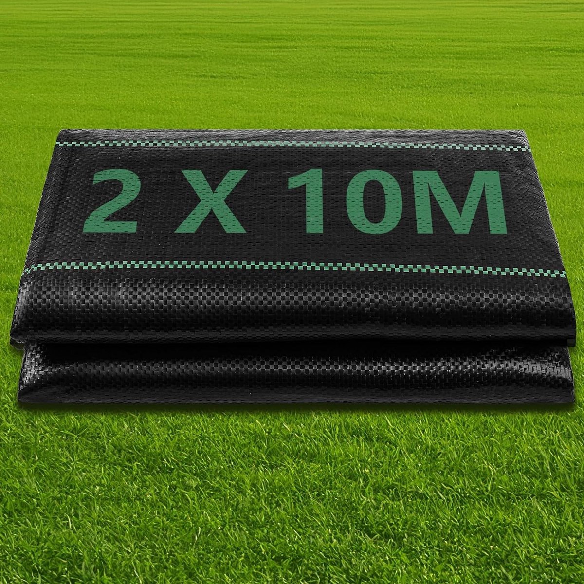 Onkruiddoek - Zwart - 2 x 10 m - Ademend en Scheurvast - Voor de Tuin