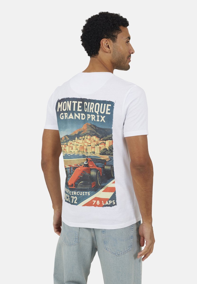 Brave Soul - T-shirt - Katoen - Mannen - Maat L - wit