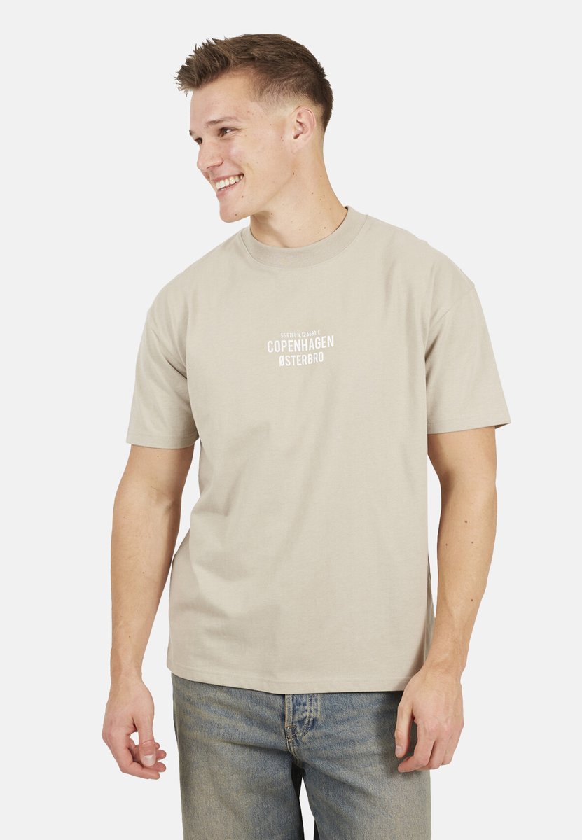Brave Soul - T-shirt - Katoen - Mannen - Maat S - beige