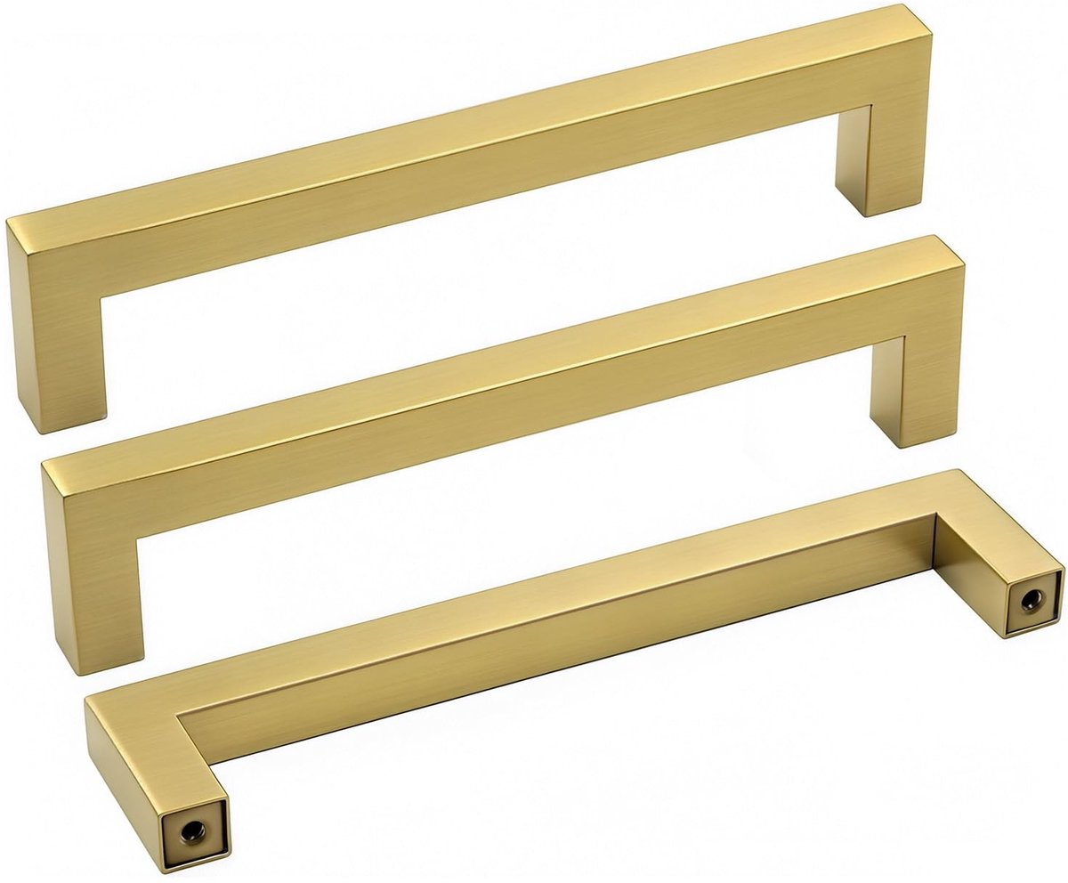 Solidchoice - Set van 5 Moderne Gouden Meubelhandvatten 128 mm