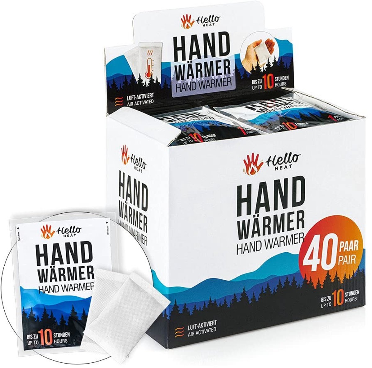 Solidchoice - Warmpack Handwarmers, 10 tot 40 Paar voor 8 Uur Warmte