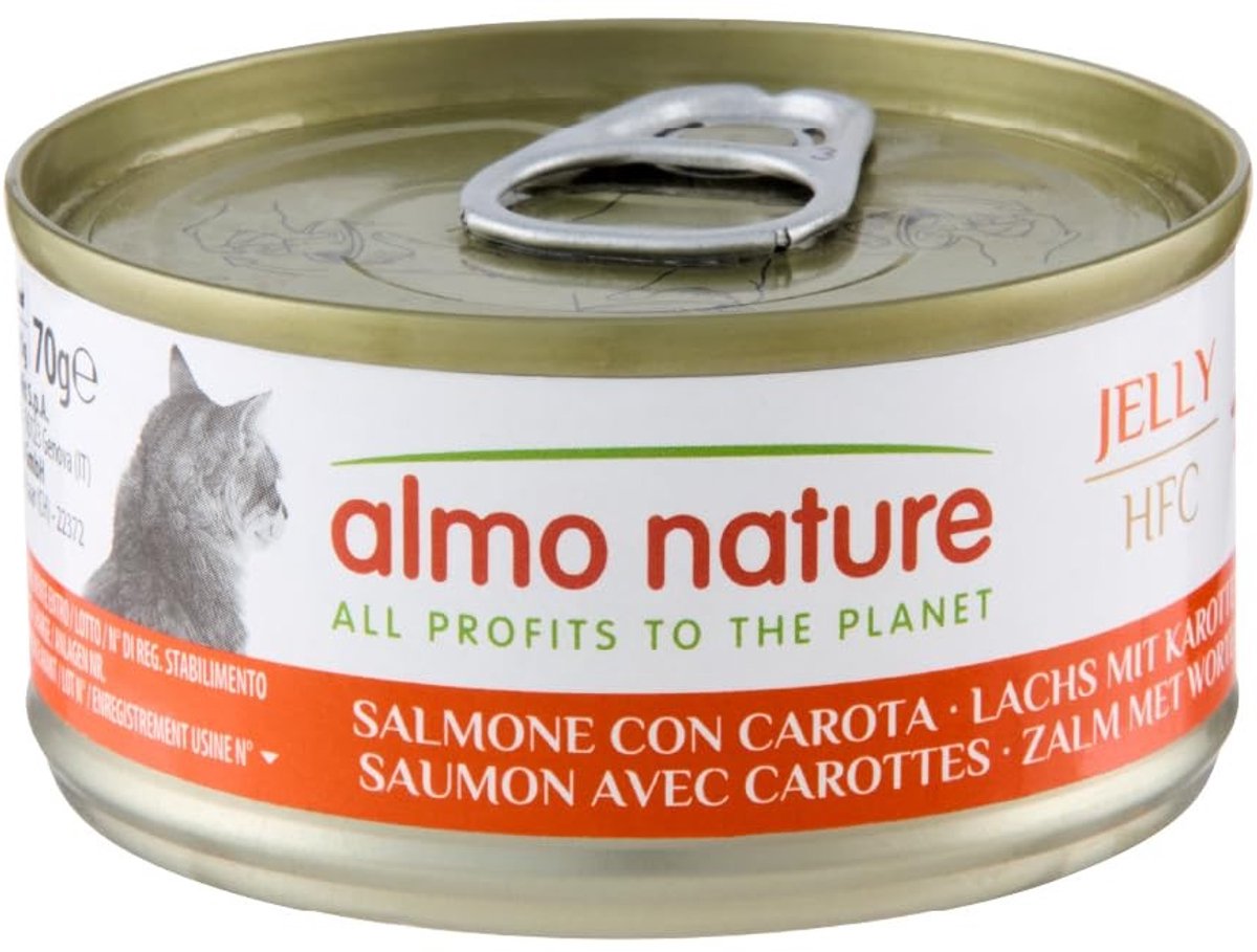 Solidchoice - Natuurlijke Kattenvoeding in Gelei met Zalm en Wortelen (24-Pack)