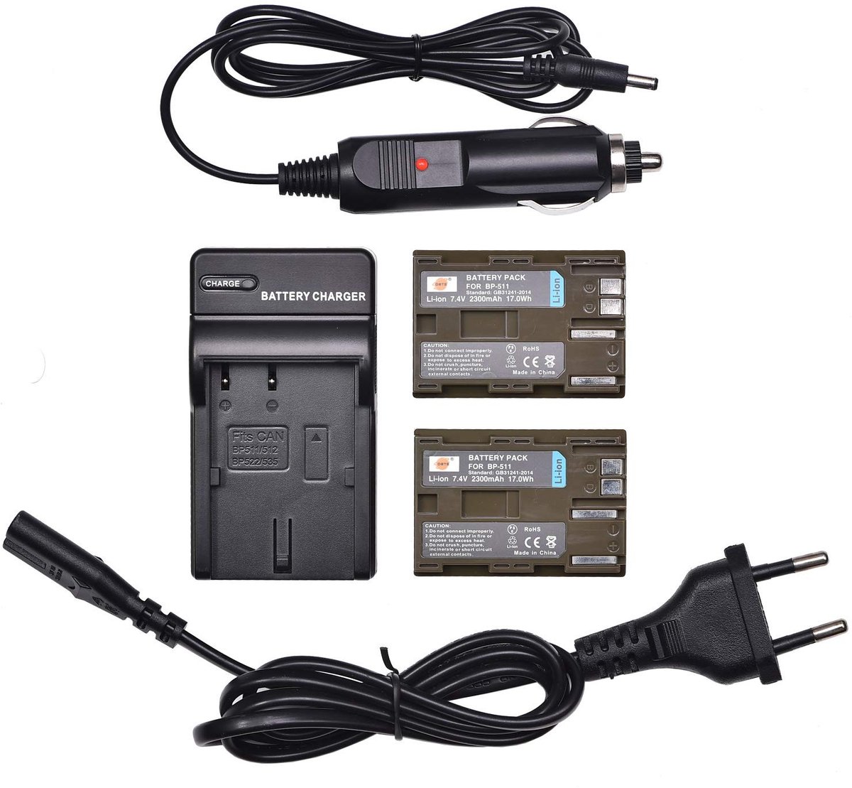 Solidchoice - Vervangende Batterij en Reisoplader voor Camera's