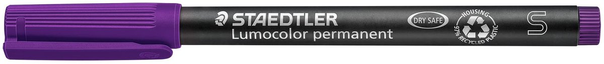 Solidchoice - Set van 10 Permanente Markers in Paars met Superfine Punt