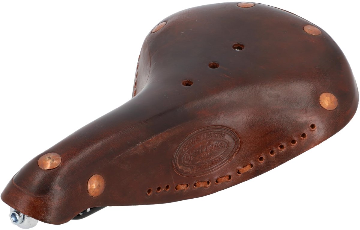 Solidchoice - Leren Fietszadel voor Dames en Heren, Vintage Stijl
