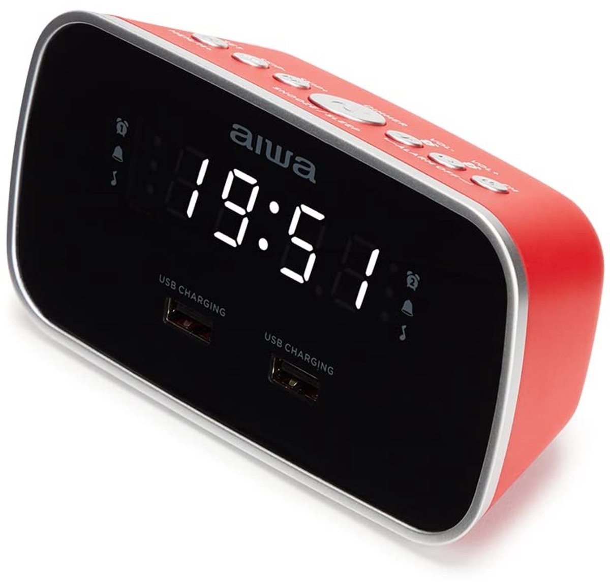 Solidchoice - Digitale Radio Alarmklok met Dubbele USB Oplaadfunctie