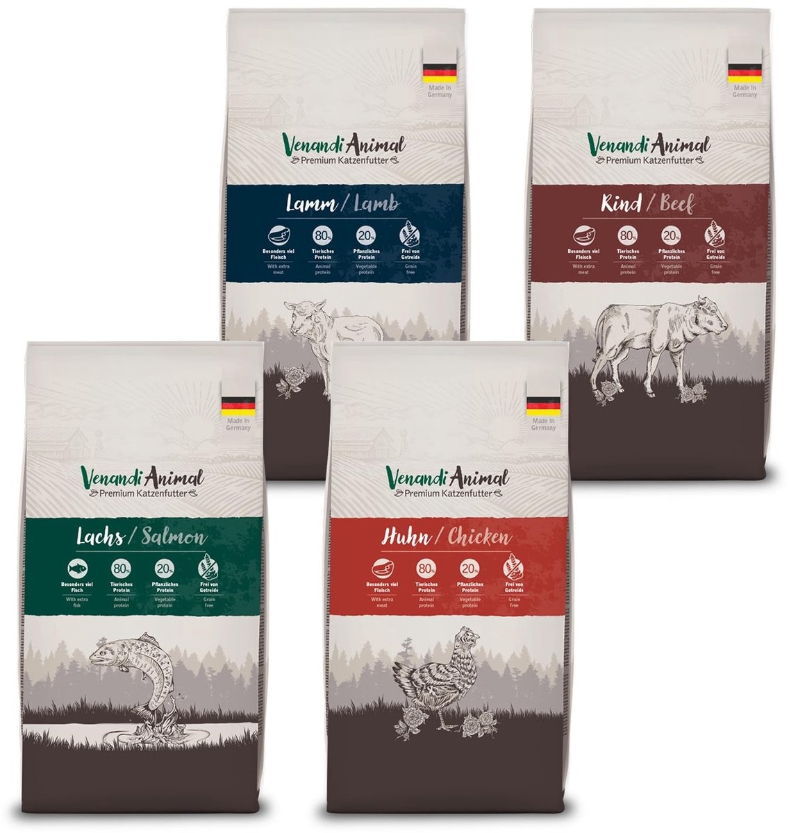 Solidchoice - Premium Droogvoer voor Katten met Lam, Graanvrij, 4 x 1.5 kg