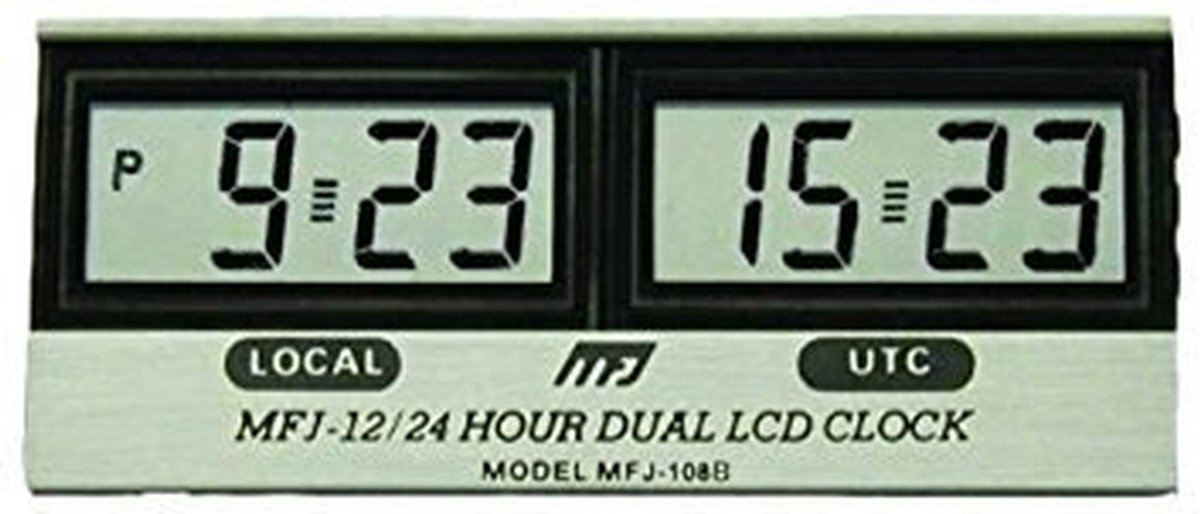 Solidchoice - Digitale Desk Clock met Dubbele Tijdweergave
