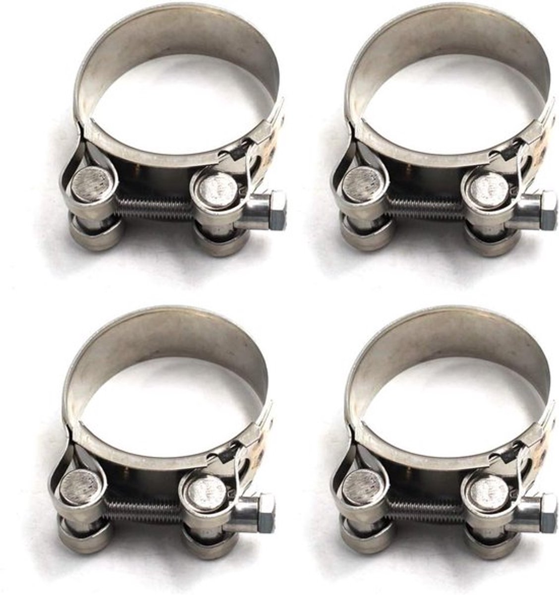 Zware RVS T-Bolt Klem voor 40-43mm Pijpen - Duurzame Slangklemmen (Set van 4) voor Industrieel Gebruik
