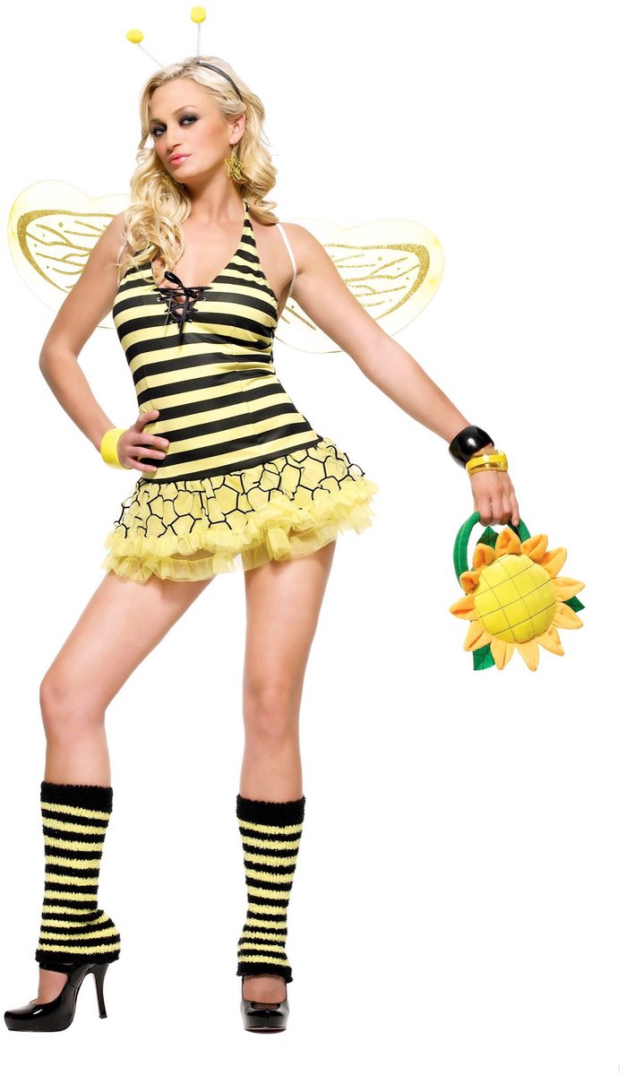 Sexy Bijenlady Kostuum