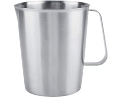 Grote 2000ml RVS Melkopschuimer - Ideaal voor Latte Art, Koffie en Melkbereidingen