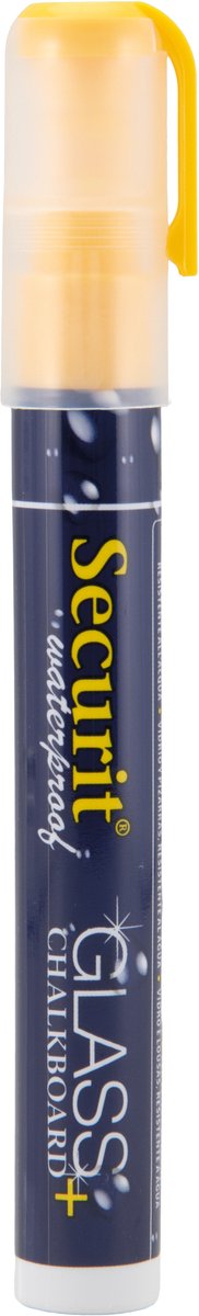 Securit® watervaste krijtstift met schuine punt in geel