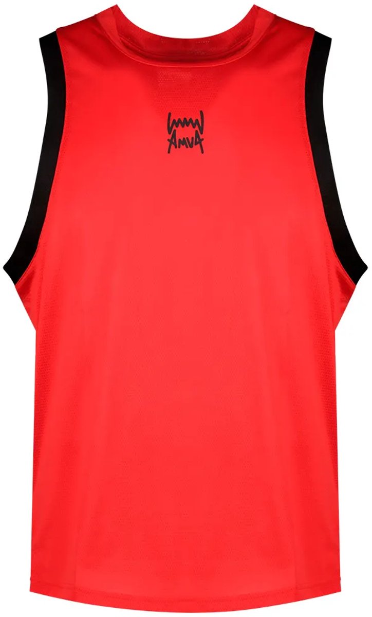 Puma Fundamentals Mouwloos T-shirt Man Rood
