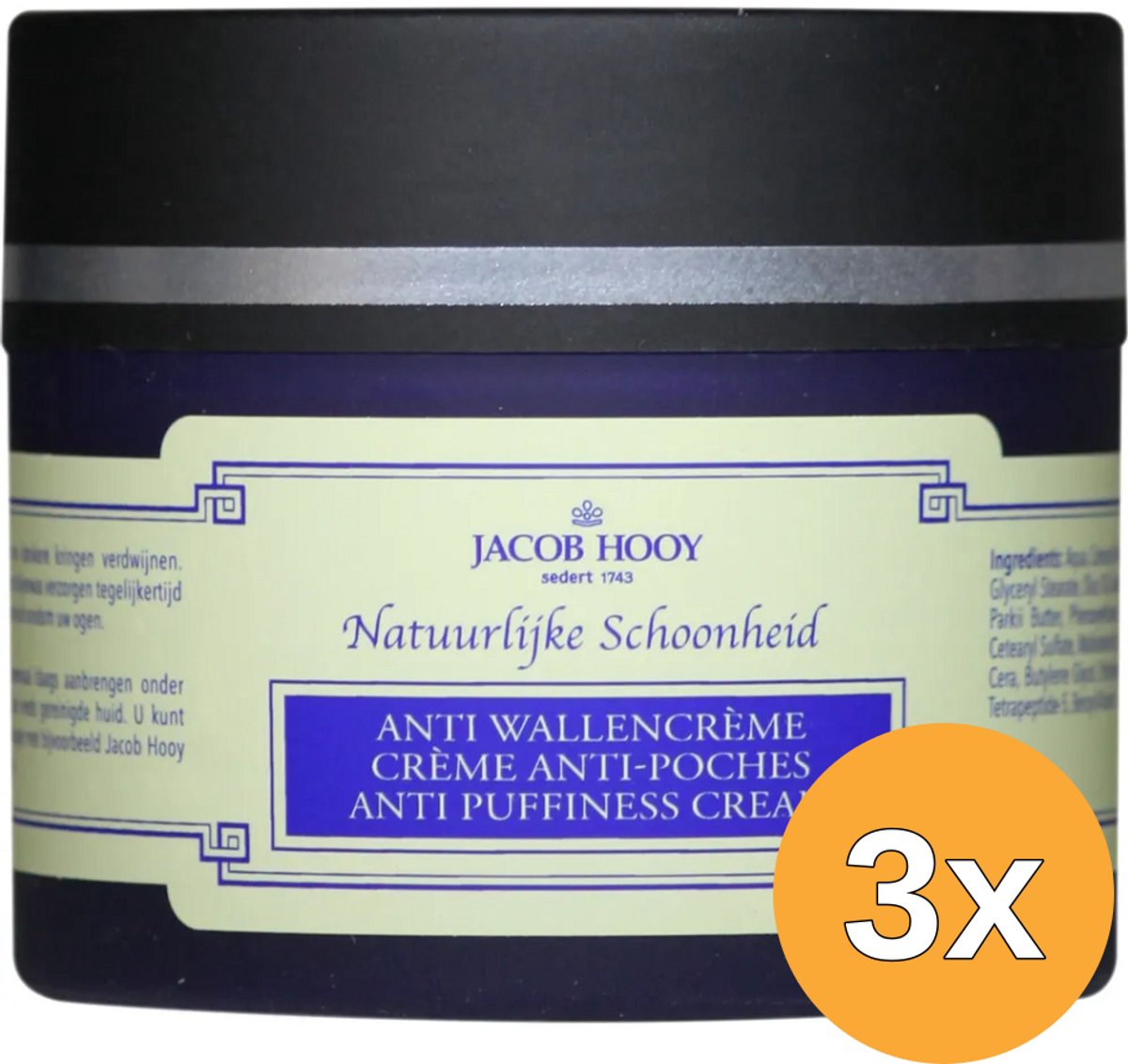 3x Jacob Hooy Wallencreme (150 ml)