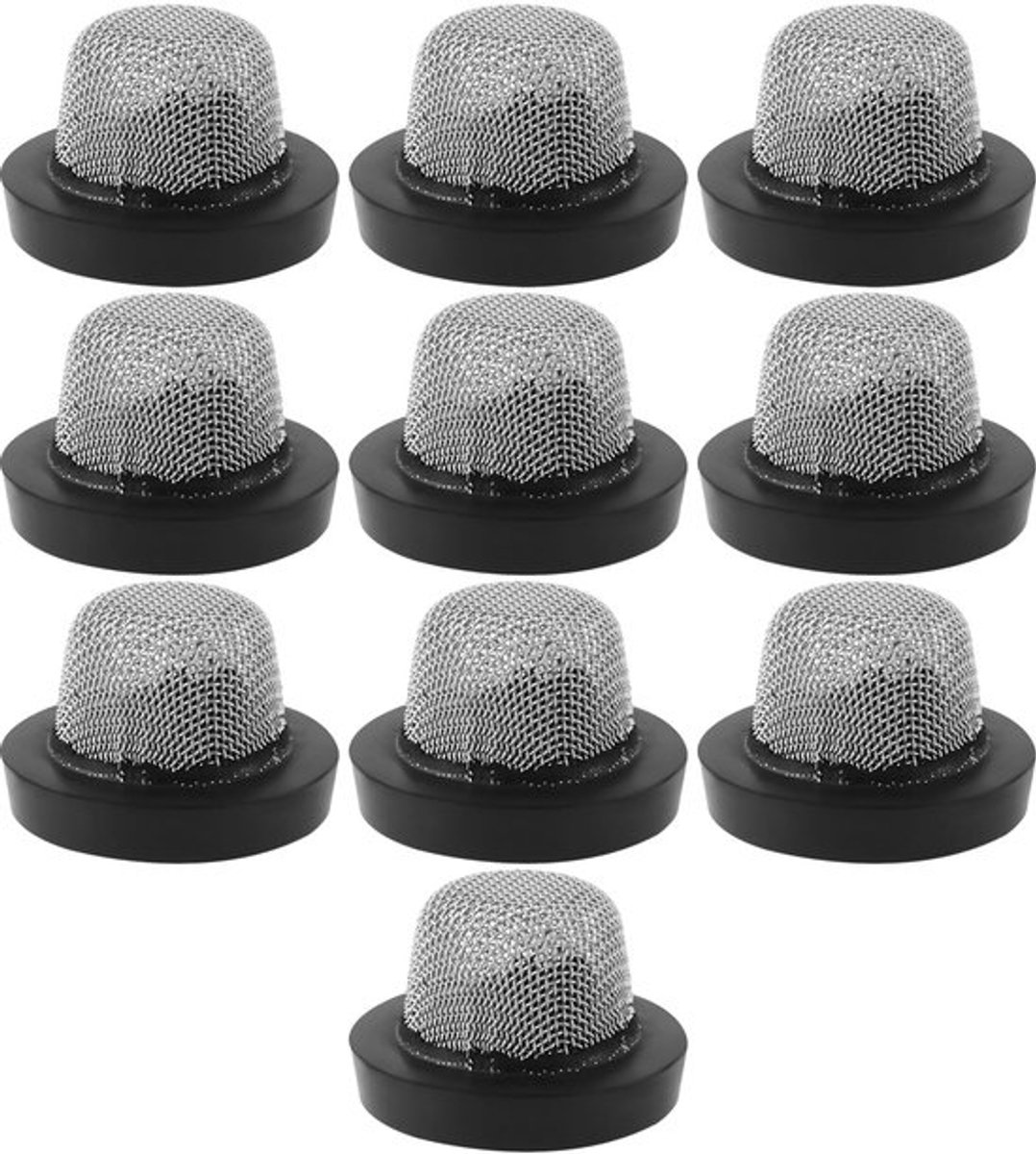Meshfilters 50 stuks - Spuitmondstuk - Zwart - 15,5x10,5x10 mm - Fijnmetaalgaas - Voor Meststoffen en Vloeistoffen - Filter