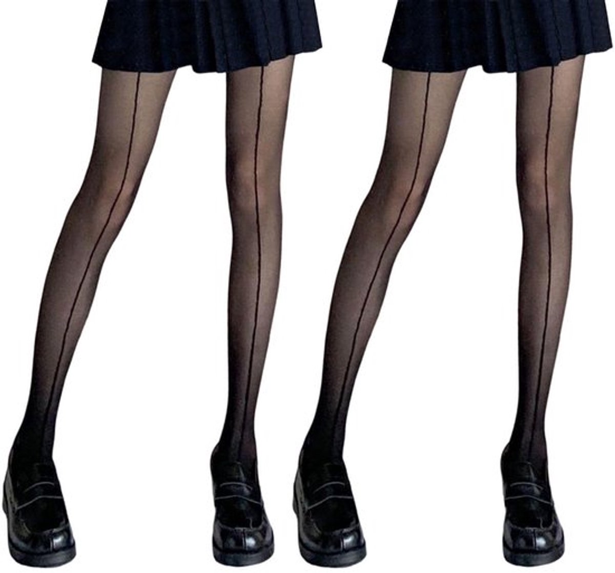 Damessokken 2 Paar - Zachte/Ademende Sokken - Sexy/Sokken - Kledingaccessoires - Elastische Sokken - Nylon Materiaal