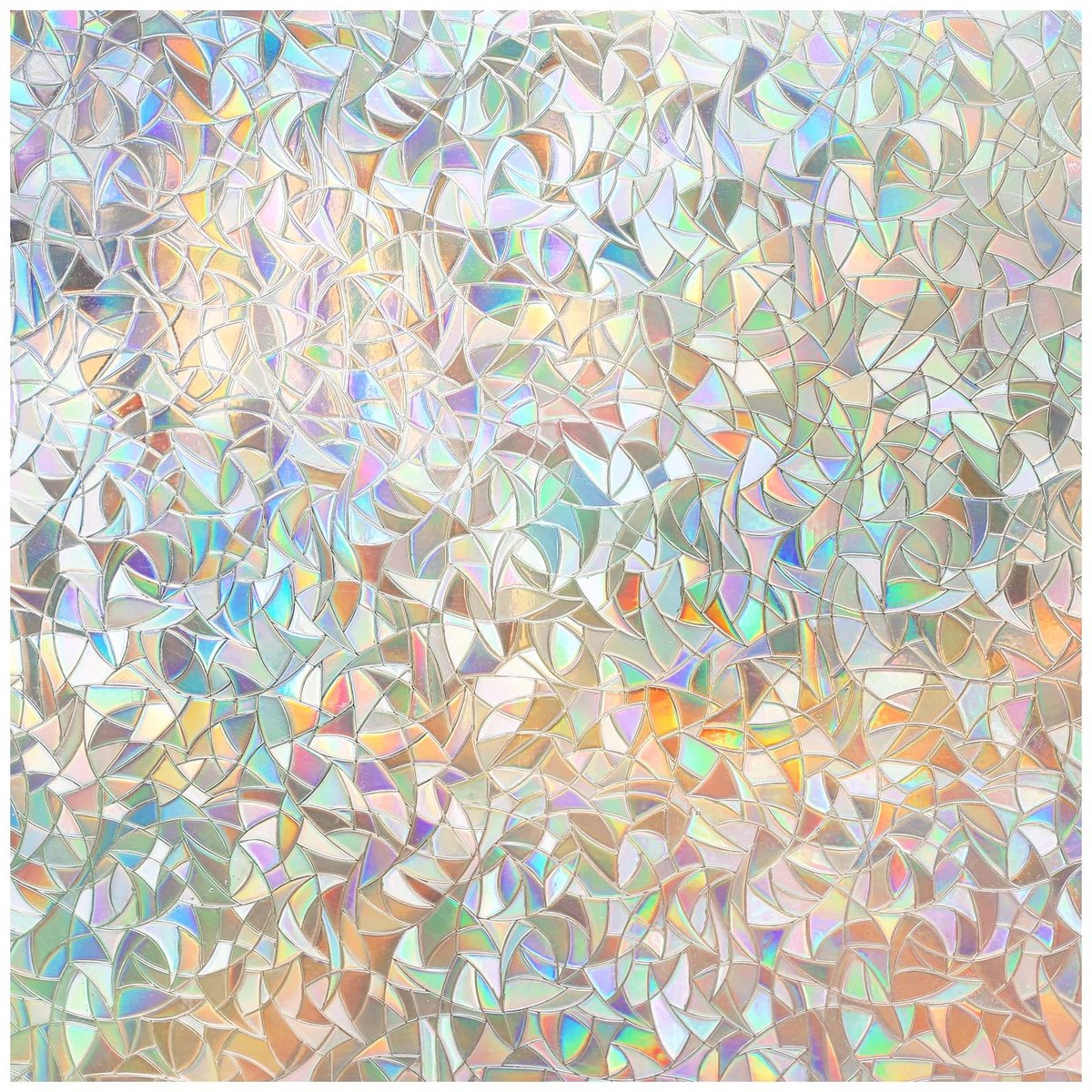 Solidchoice - Zelfklevende Regenboogfolie 75x300cm Opaque Glas Folie