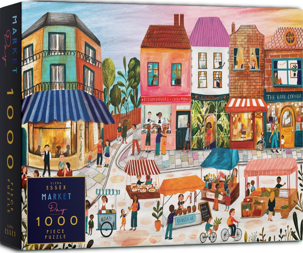 Solidchoice - 1000 Delen Puzzel - Marktdag van Elena Essex